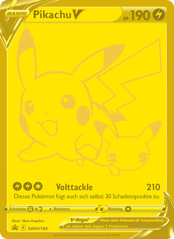 Pikachu V (SWSH Black Star Promos #SWSH145/307)