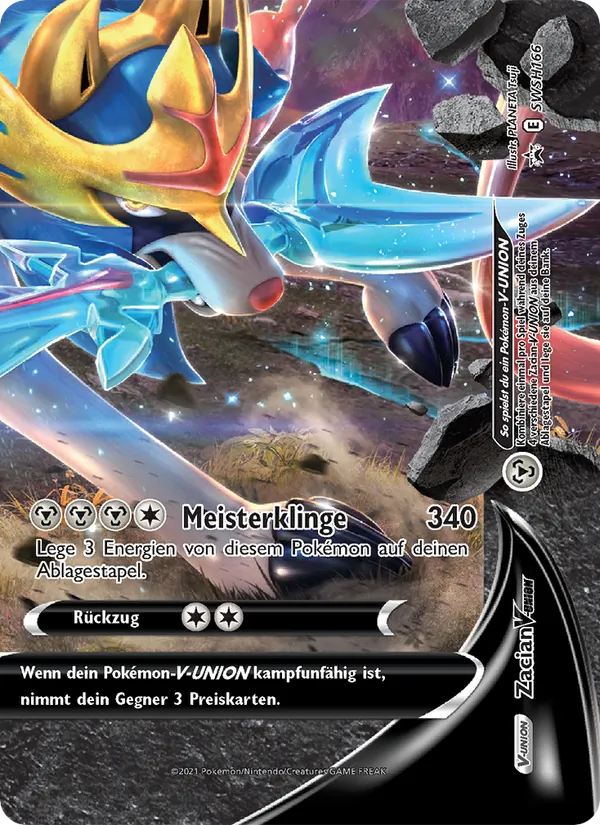 Zacian V-UNION (SCSC Promokarten #SWSH166/307)