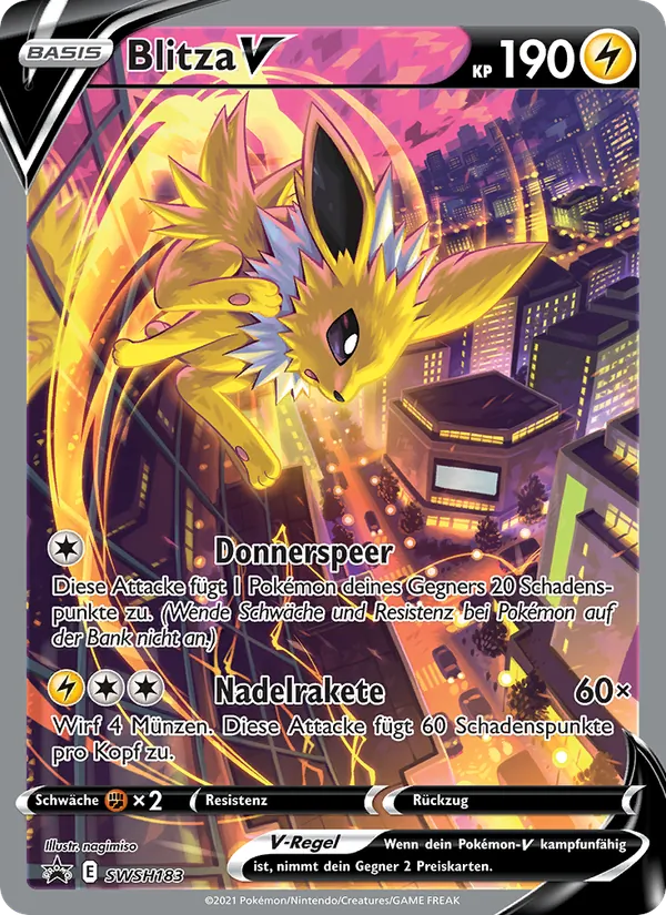 Blitza V (SWSH Black Star Promos #SWSH183/307)