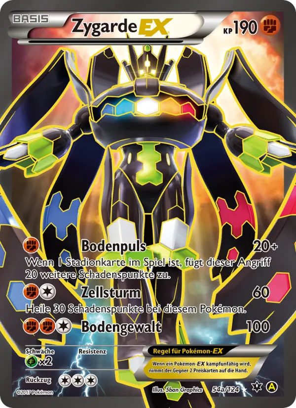 Zygarde EX (Fates Collide #54a/124)