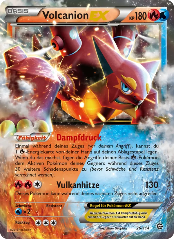 Volcanion EX (Steam Siege #26/114)