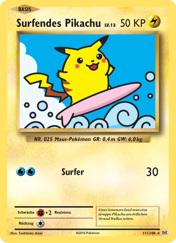 Surfendes Pikachu (Evolution #111/108)
