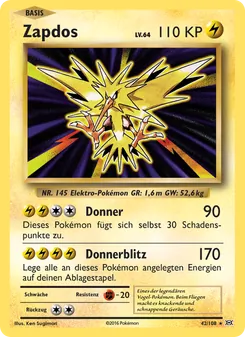 Zapdos (Evolution #42/108)