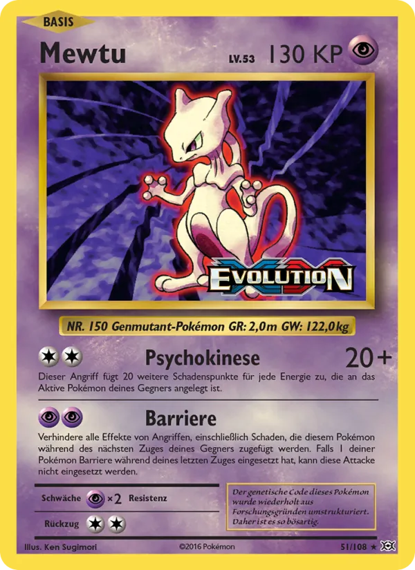Mewtu (Evolutions #51/108)