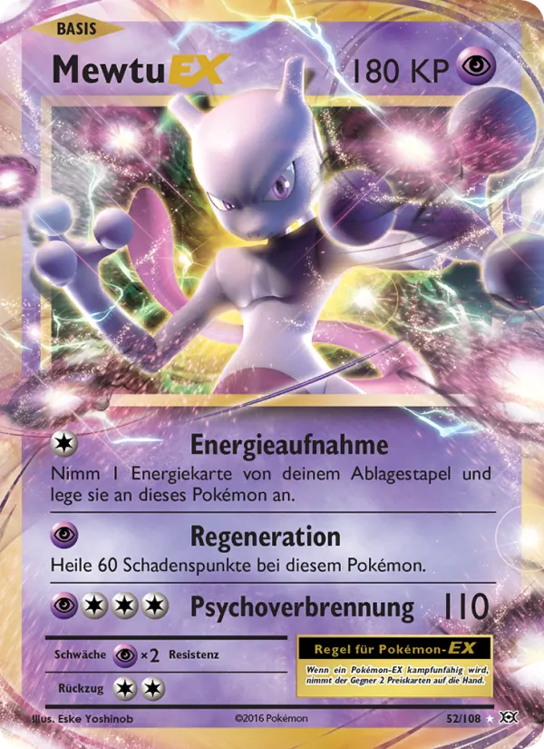 Mewtu EX (Evolutions #52/108)