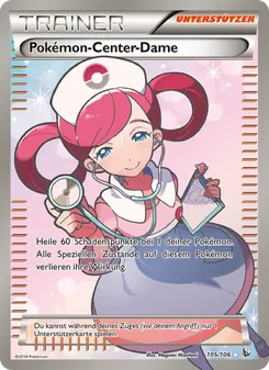 Pokémon-Center-Dame (Flammenmeer #105/106)