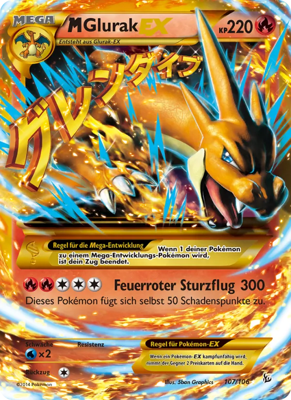 M-Glurak EX (Flammenmeer #107/106)
