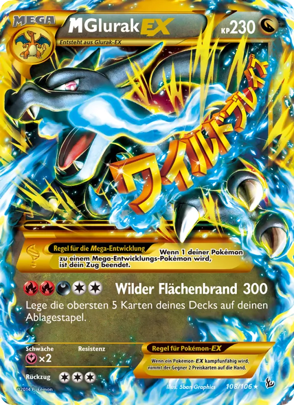 M-Glurak EX (Flammenmeer #108/106)