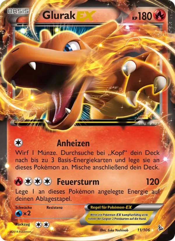 Glurak EX (Flammenmeer #11/106)