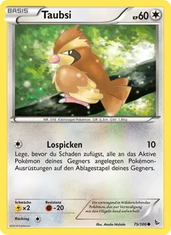 Taubsi (Flammenmeer #75/106)