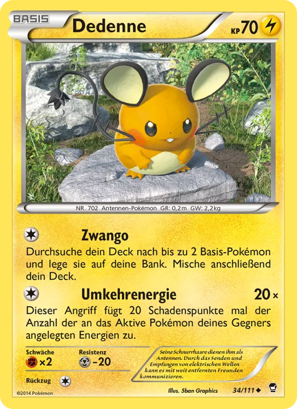 Dedenne (Fliegende Fäuste #34/111)