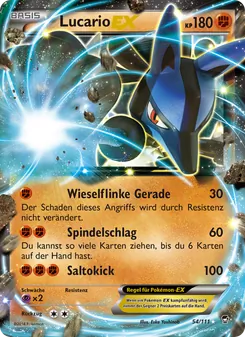 Lucario EX (Fliegende Fäuste #54/111)