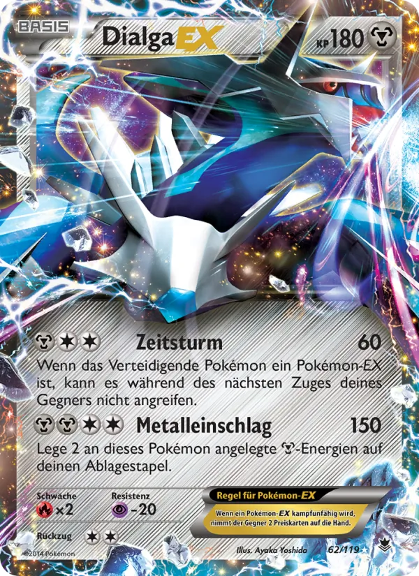 Dialga EX (Phantomkräfte #62/119)