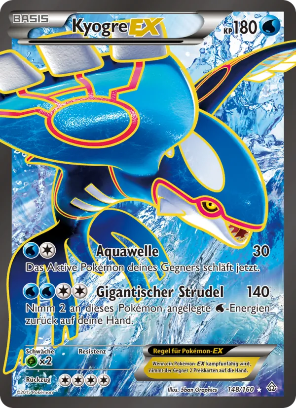 Kyogre EX (Protoshock #148/160)