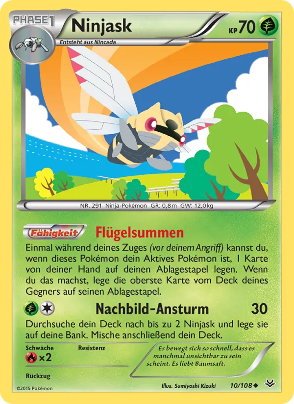 Ninjask (Roaring Skies #10/108)