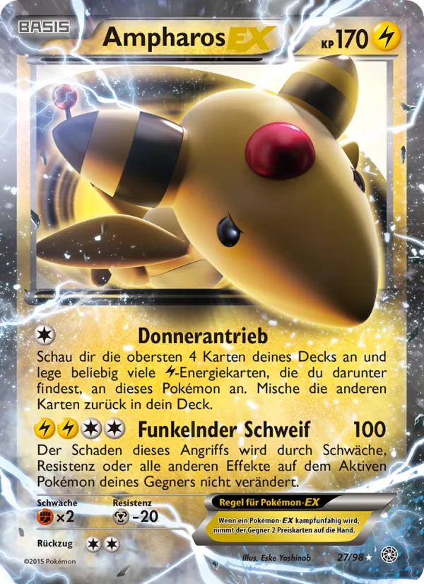 Ampharos EX (Ewiger Anfang #27/98)
