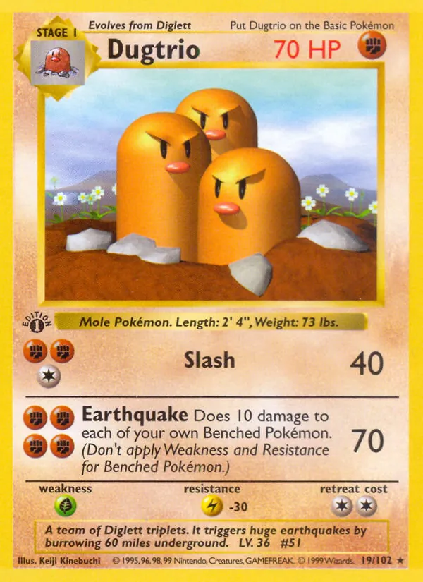 Dugtrio (Base Set #19/102)