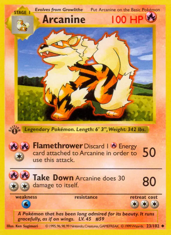 Arcanine (Base Set #23/102)