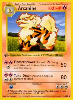 Arcanine (Base Set #23/102)
