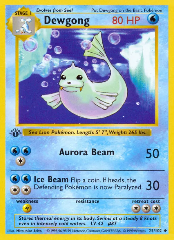 Dewgong (Base Set #25/102)