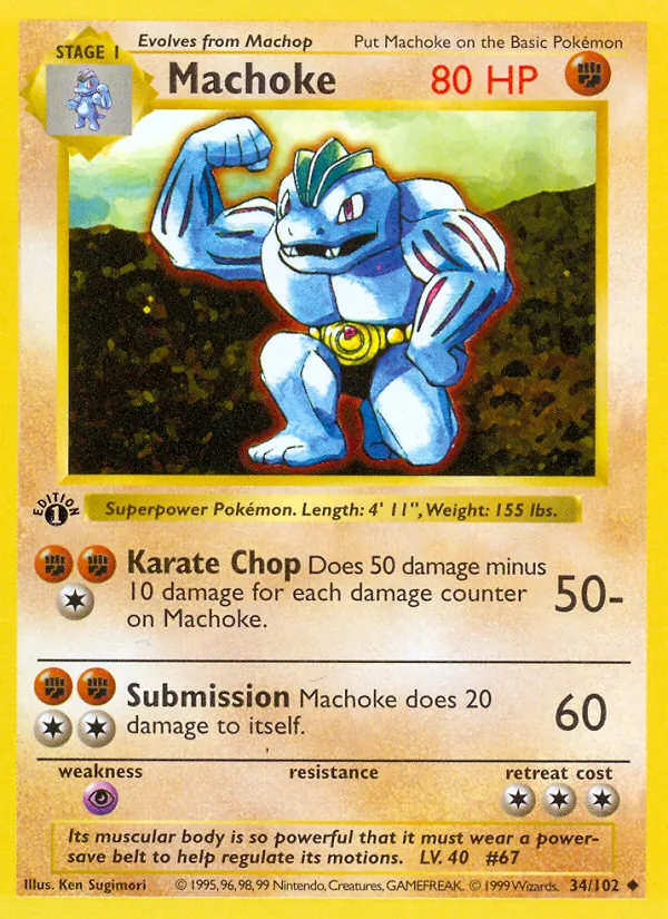 Machoke (Base Set #34/102)