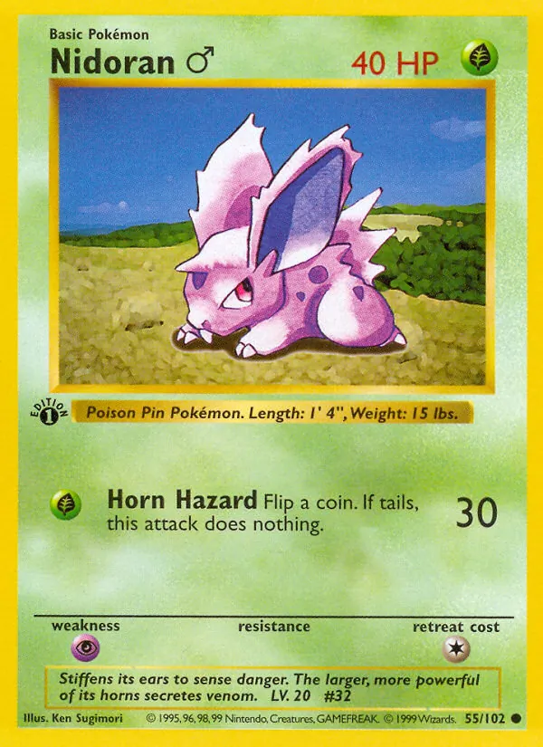 Nidoran♂ (Base Set #55/102)