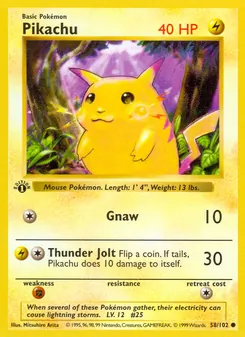 Pikachu (Base Set #58/102)