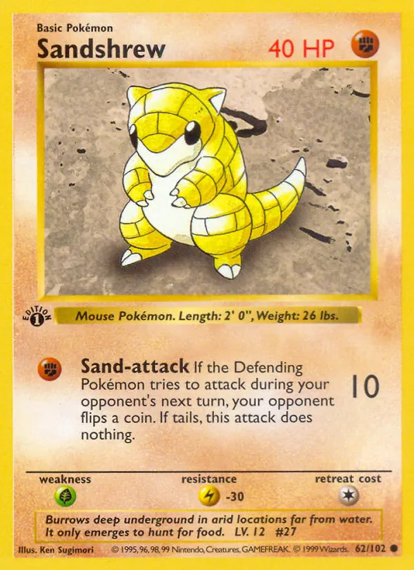 Sandshrew (Base Set #62/102)
