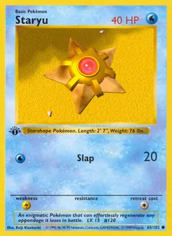 Staryu (Base Set #65/102)