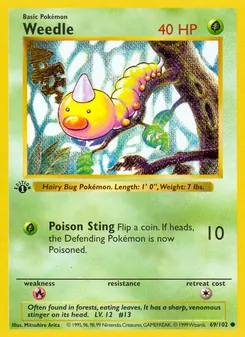 Weedle (Base Set #69/102)