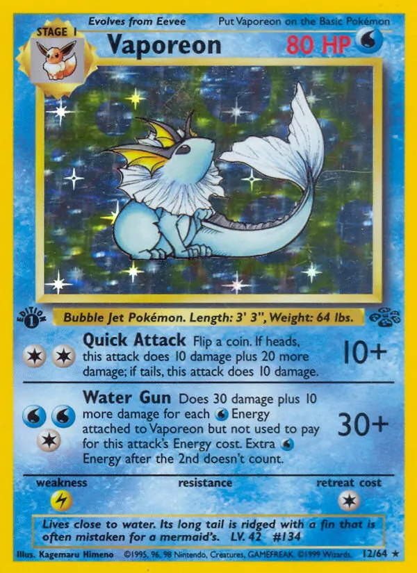 Vaporeon (Jungle #12/64)