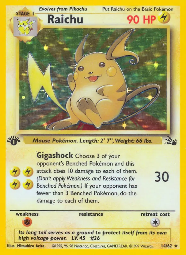 Raichu (Fossil #14/62)