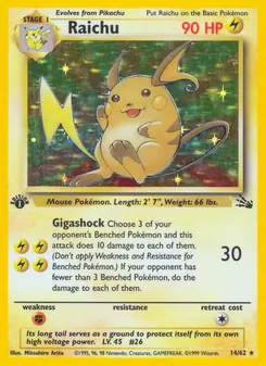 Raichu (Fossil #14/62)