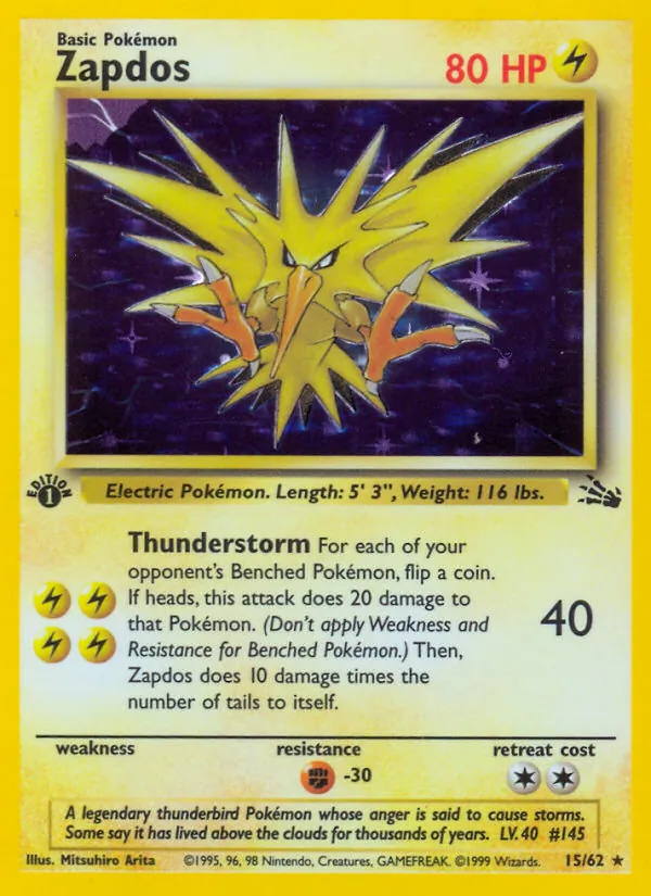 Zapdos (Fossil #15/62)