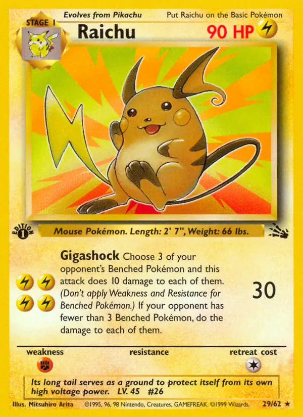 Raichu (Fossil #29/62)