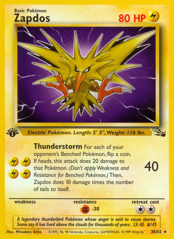 Zapdos (Fossil #30/62)