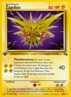 Zapdos (Fossil #30/62)