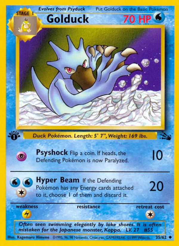 Golduck (Fossil #35/62)