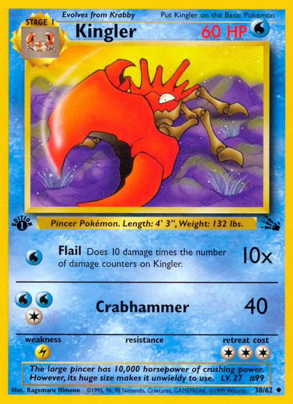 Kingler (Fossil #38/62)