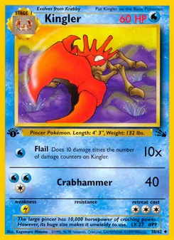 Kingler (Fossil #38/62)