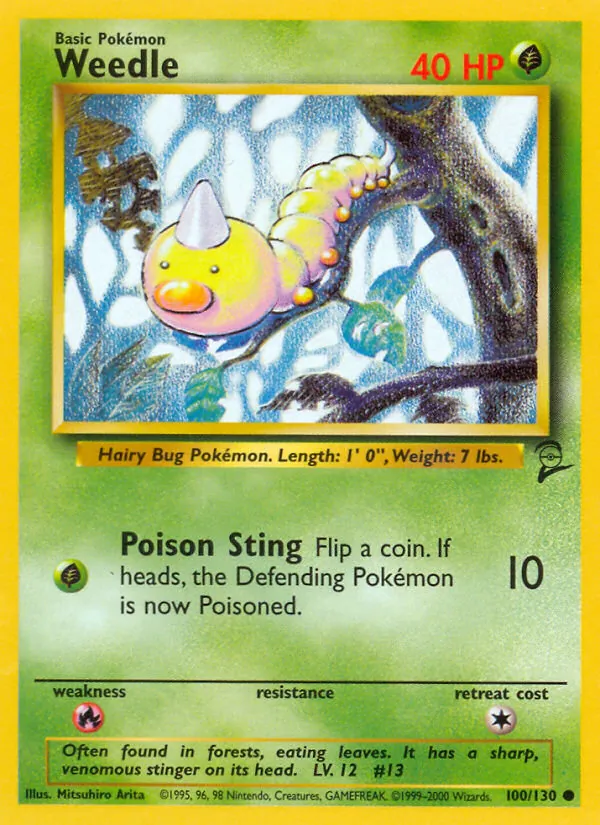 Weedle (Base Set 2 #100/130)