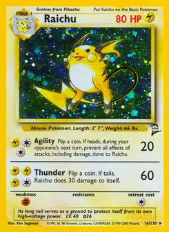 Raichu (Base Set 2 #16/130)