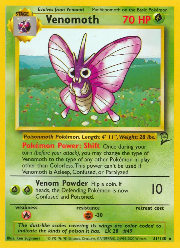 Venomoth (Base Set 2 #31/130)