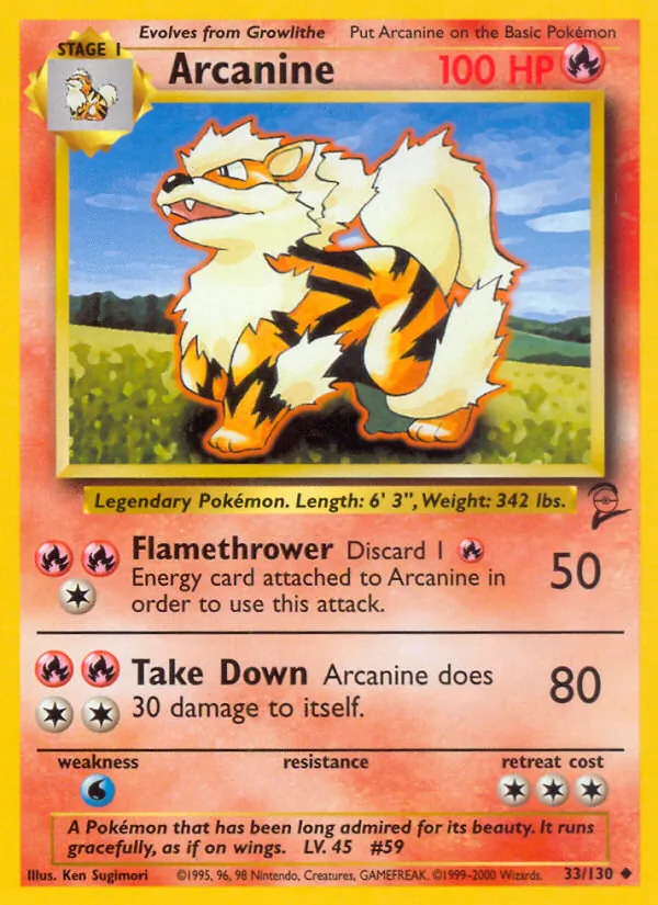 Arcanine (Base Set 2 #33/130)