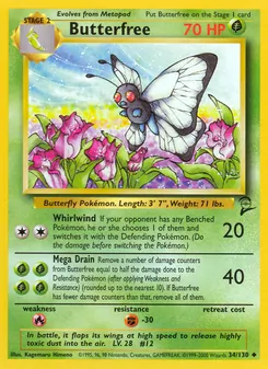 Butterfree (Base Set 2 #34/130)