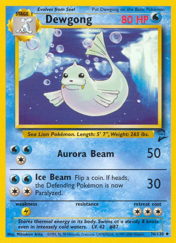 Dewgong (Base Set 2 #36/130)