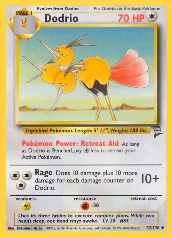 Dodrio (Base Set 2 #37/130)