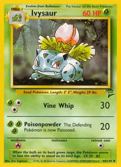 Ivysaur (Base Set 2 #44/130)