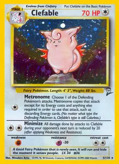 Clefable (Base Set 2 #5/130)