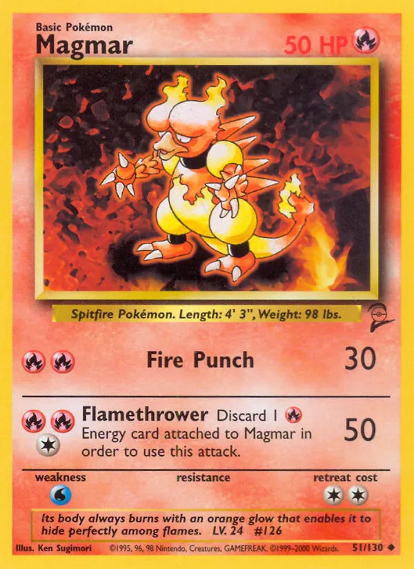 Magmar (Base Set 2 #51/130)